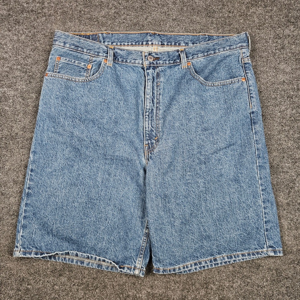 Levis 550 Shorts Men's 42‎ Relaxed Fit Denim Dark Wash 100% Cotton Jorts